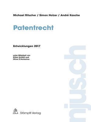 cover image of Patentrecht